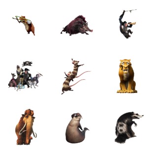 Ice Age 4 icon sets preview