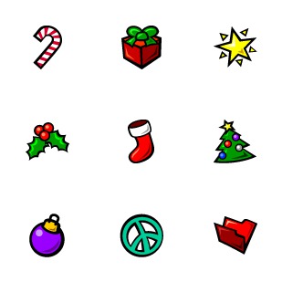 SketchCons Christmas icon sets preview