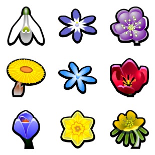 Soon Spring! icon sets preview