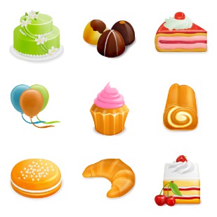 Yummy icon sets preview