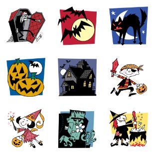 Snappy Hour Halloween icon sets preview