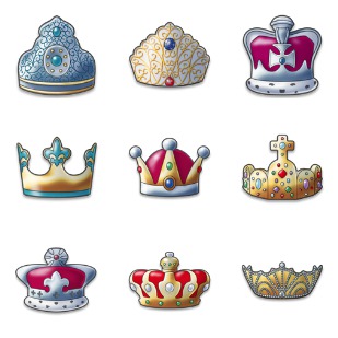 Crown icon sets preview