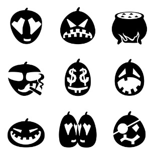 Metro Halloween icon sets preview