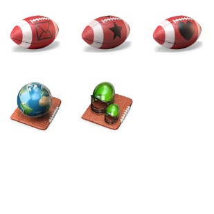 Touchdown 3D icon sets preview