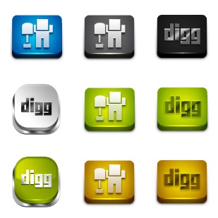 Power Up Your Digg icon sets preview