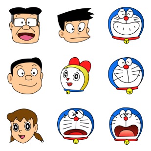 Doraemon icon sets preview