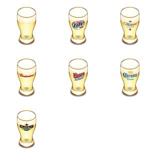 Beer icon sets preview