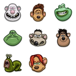 Flushed Away icon sets preview