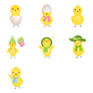 Cute Chicken icon sets preview