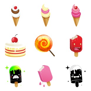 Sweet icon sets preview