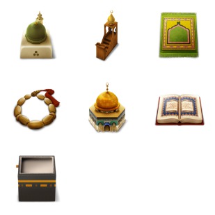 Style Islam icon sets preview