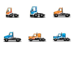 Little Trucks icon sets preview