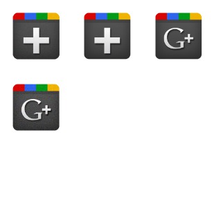 Google Plus icon sets preview