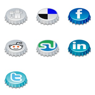 Beer Cap Social icon sets preview