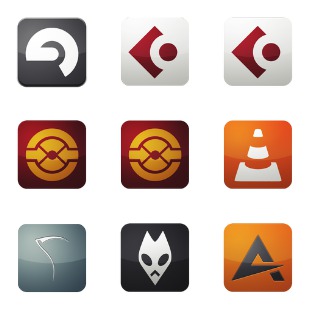 Flurry for Audio icon sets preview