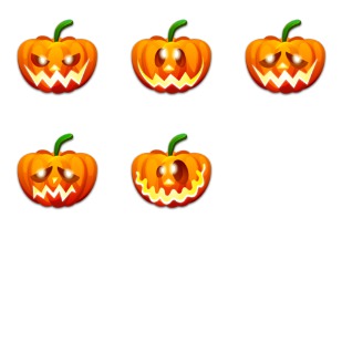 Halloween Emot icon sets preview