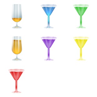 Cool Glass icon sets preview