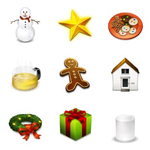 The Real Christmas 05 icon sets preview