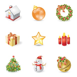 Xmas Festival icon sets preview