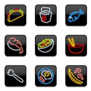 Dine-O-Matic icon sets preview