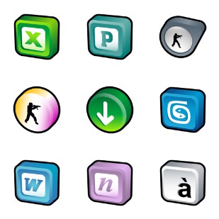 3D Cartoon Pack icon sets preview