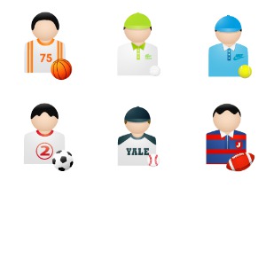 Sport People icon sets preview