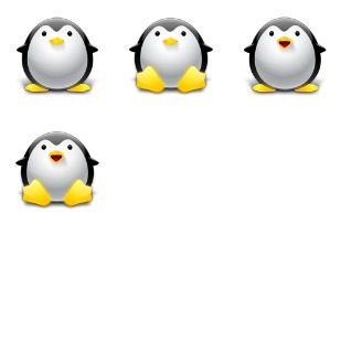 Tux - Penguin icon sets preview