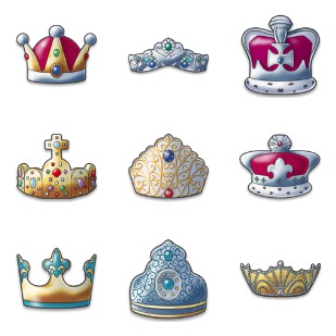 Crown icon sets preview