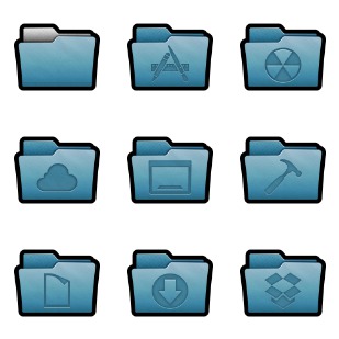 Mac Folders 2 icon sets preview