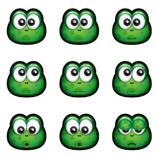 Green Monster icon sets preview