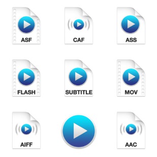 MPlayerX Mac OS X Yosemite Style 2015 icon sets preview