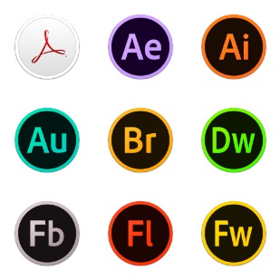 Adobe CC Circles icon sets preview