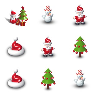 Xmas Dock icon sets preview