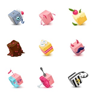 Cubes Art icon sets preview