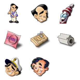 Larry Laffer icon sets preview