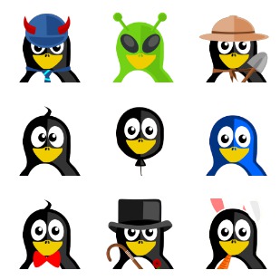 Tuxlets icon sets preview