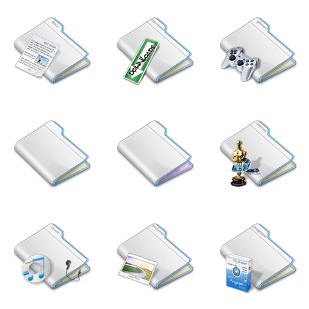 Layered Folders icon sets preview