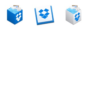 Dropbox for OS X Yosemite icon sets preview