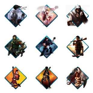 Water Gaming icon sets preview