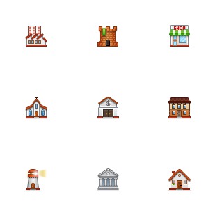 Building icon sets preview