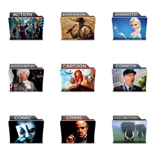 Movie Folder icon sets preview