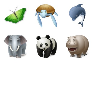 Animals icon sets preview