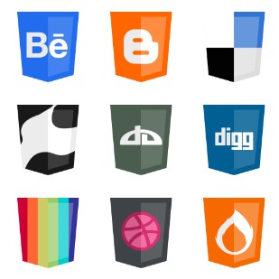 Modern Web icon sets preview