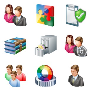 Windows 7 toolbar full icon sets preview