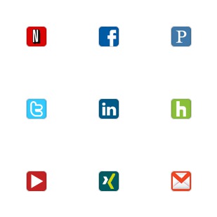 32 Pixel Social Media icon sets preview