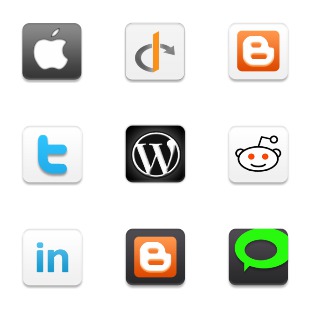 Mini Social Networking icon sets preview