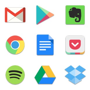 Colorful icon sets preview