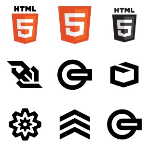 HTML5 icon sets preview