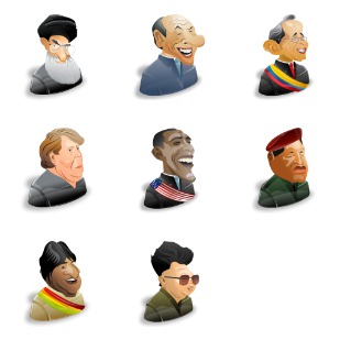 Political Characters I icon sets preview