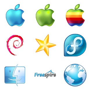 Operating Systems icon sets preview